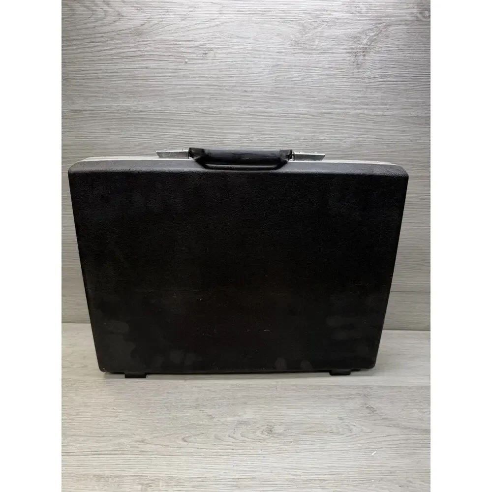 Vintage 70s Samsonite Executive Hardshell Briefcase No Keys Laptop Carryon Black